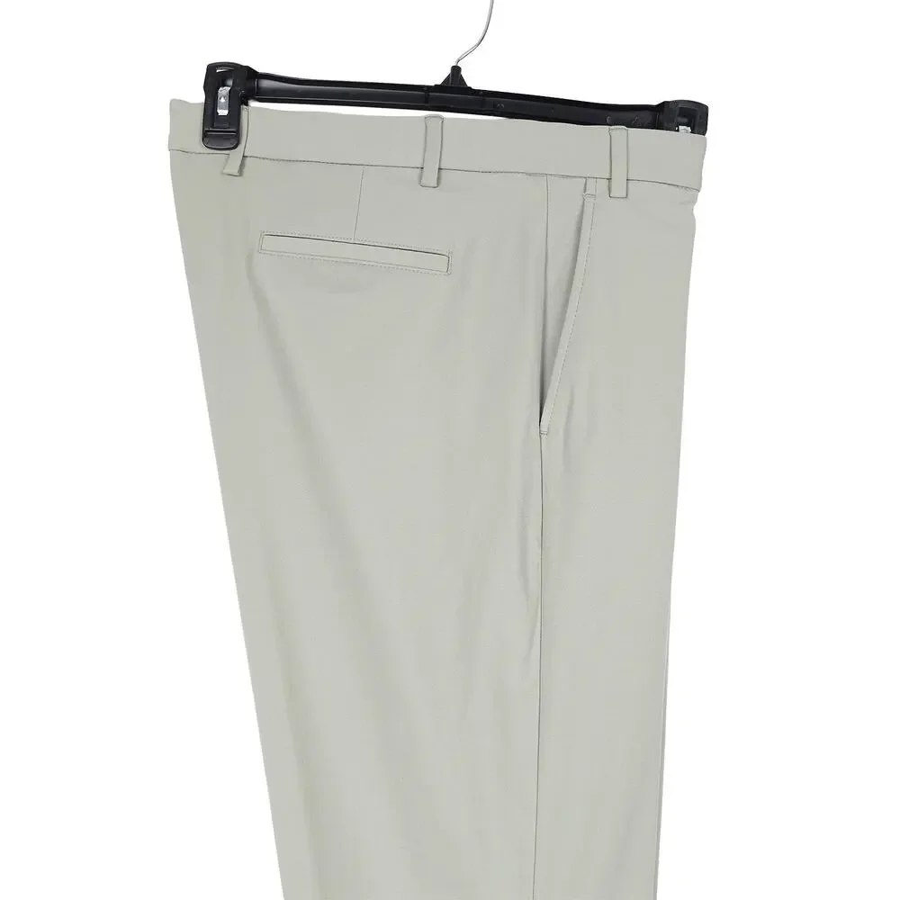 Michael Kors Mens Classic Fit Dress Pants 32x32 Mint Green Solid Stretch Cotton